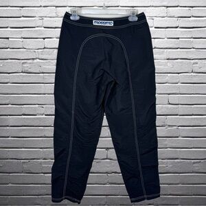 Men’s Vintage Y2K Mossimo Nylon Track Pants Black Retro Medium Made In USA 29x30